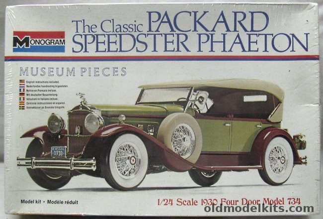 Monogram 1/24 1930 Packard Speedster Phaeton Model 734, 2300 plastic model kit